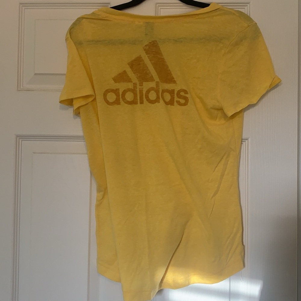 Adidas Yellow Short Sleeve Tee - Picture 1 of 2
